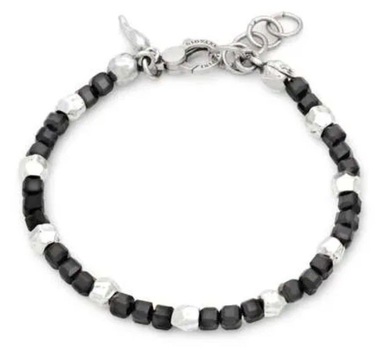 BRACCIALE SPINELLO NERO DADI - GIOVANNI RASPINI