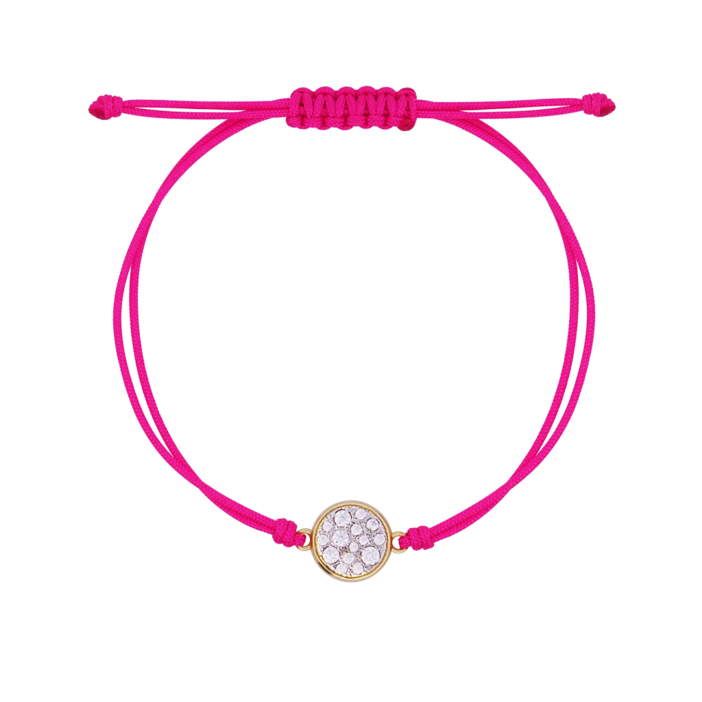 BRACCIALE TESSUTO CERCHIO SMALL PAV&Egrave; - STARDUST TEN - RUE DES MILLE