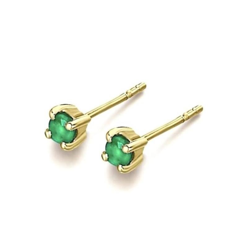 ORECCHINI CON SMERALDI IN ORO - LE CARRE