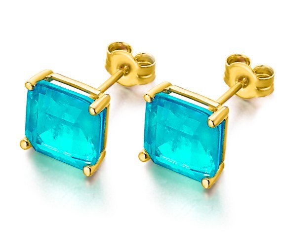 ORECCHINI CON TOPAZI AZZURRI LE CARRE' - LE CARRE