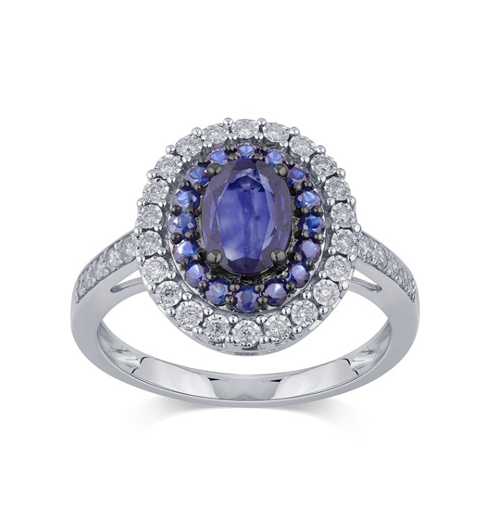 ANELLO OB BRILL. E ZAFFIRI M.13 - BLISS