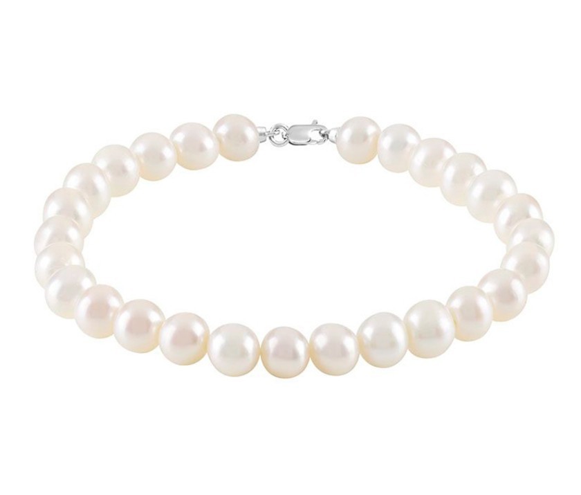 BRACCIALE IN ORO BIANCO CON PERLE - BLISS