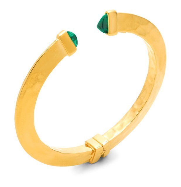 BANGLE GREEN BLADE PICCOLO DORATO - GIOVANNI RASPINI