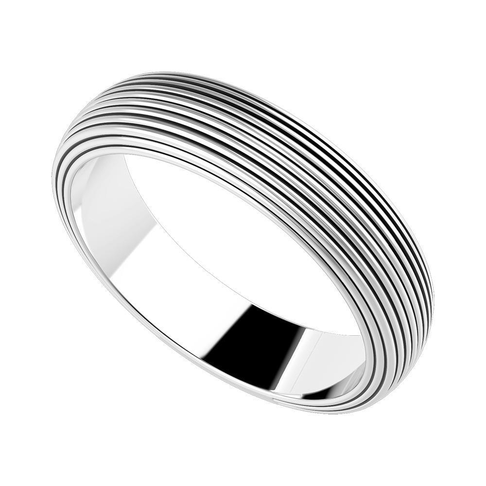 ANELLO IN ARGENTO CON SCANALATURE - ZANCAN