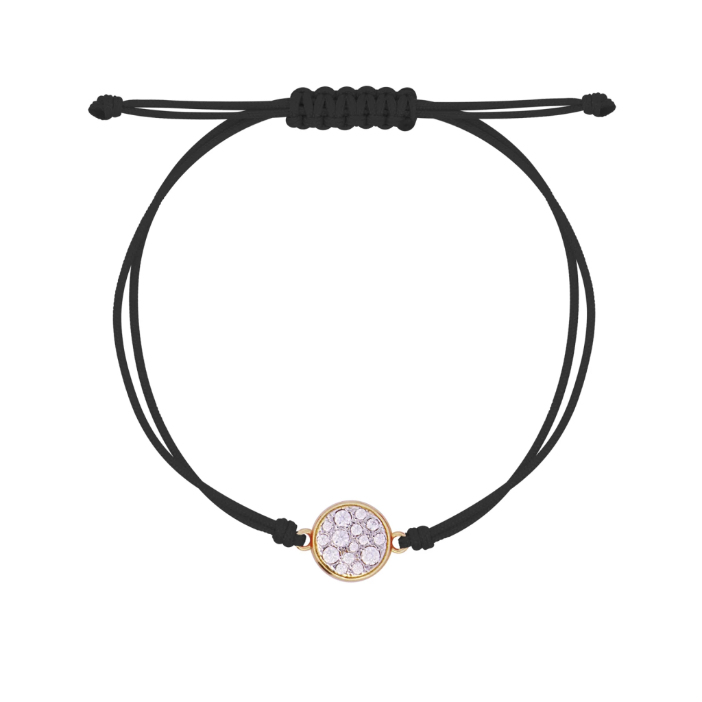 BRACCIALE TESSUTO CERCHIO SMALL PAV&Egrave; - STARDUST TEN - RUE DES MILLE