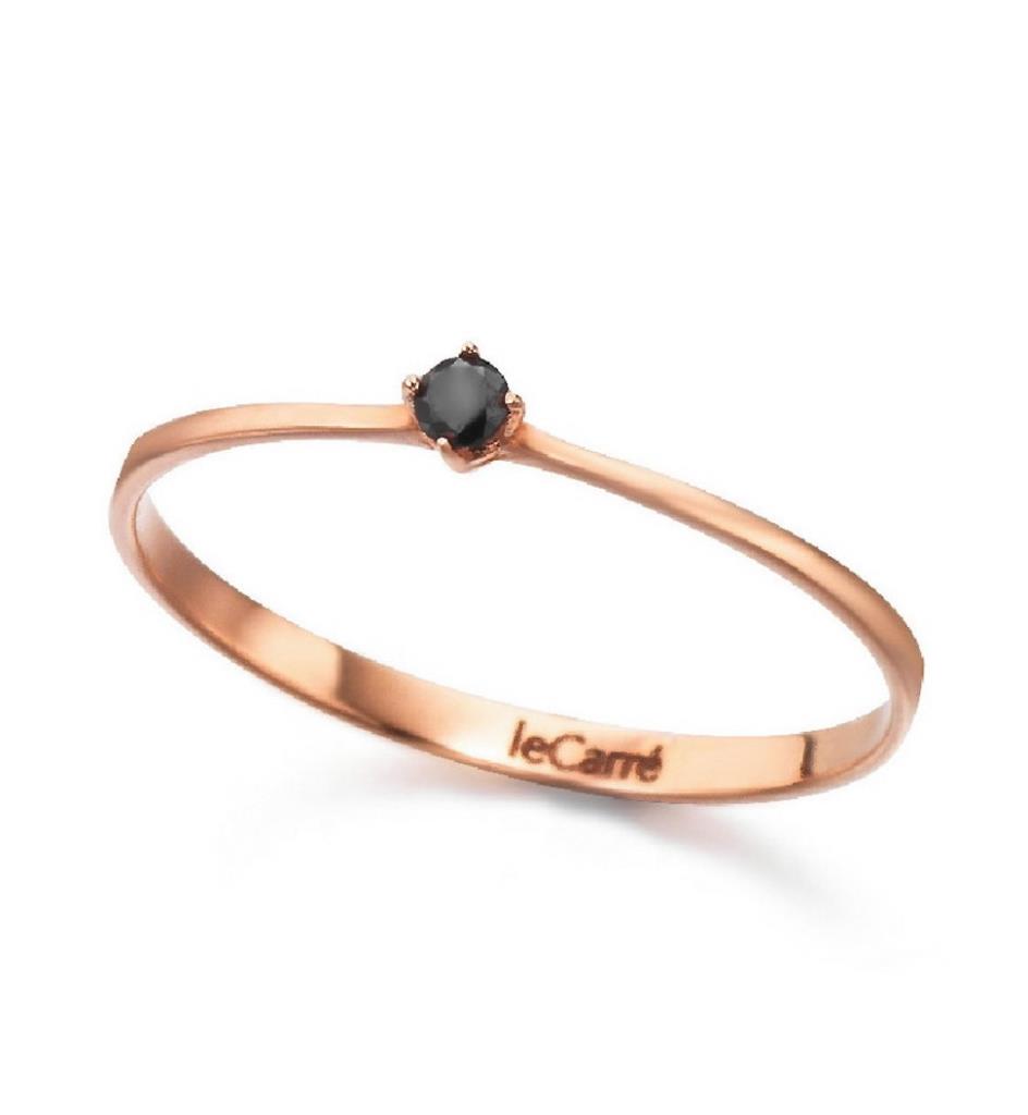 ANELLO SOLITARIO BLACK LE CARR&Egrave; - LE CARRE