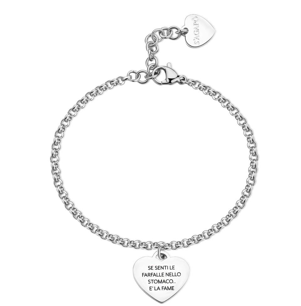 BRACCIALE FARFALLE NELLO STOMACO S'AGAPO' - S