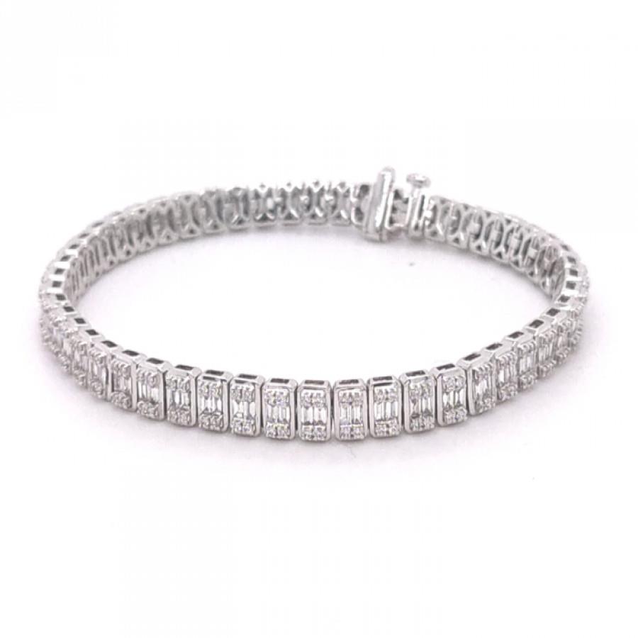 BRACCIALE TENNIS MAGIA IN ORO BIANCO E DIAMANTI SALVINI - SALVINI