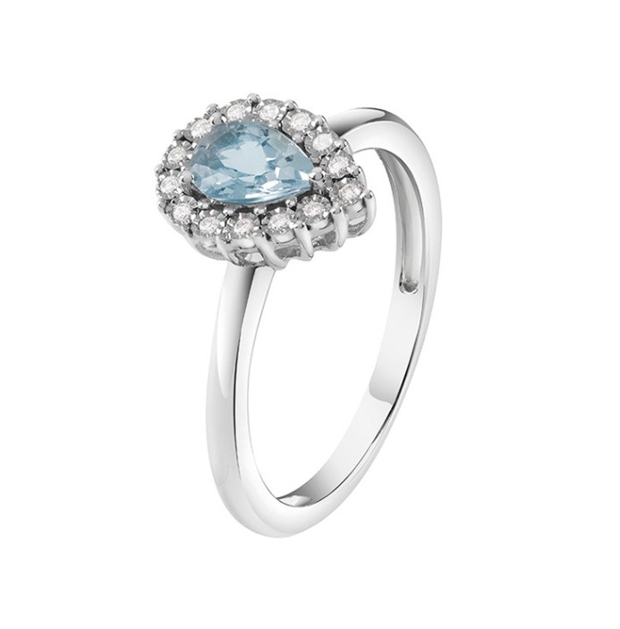 ANELLO ACQUAMARINA GOCCIA - BLISS