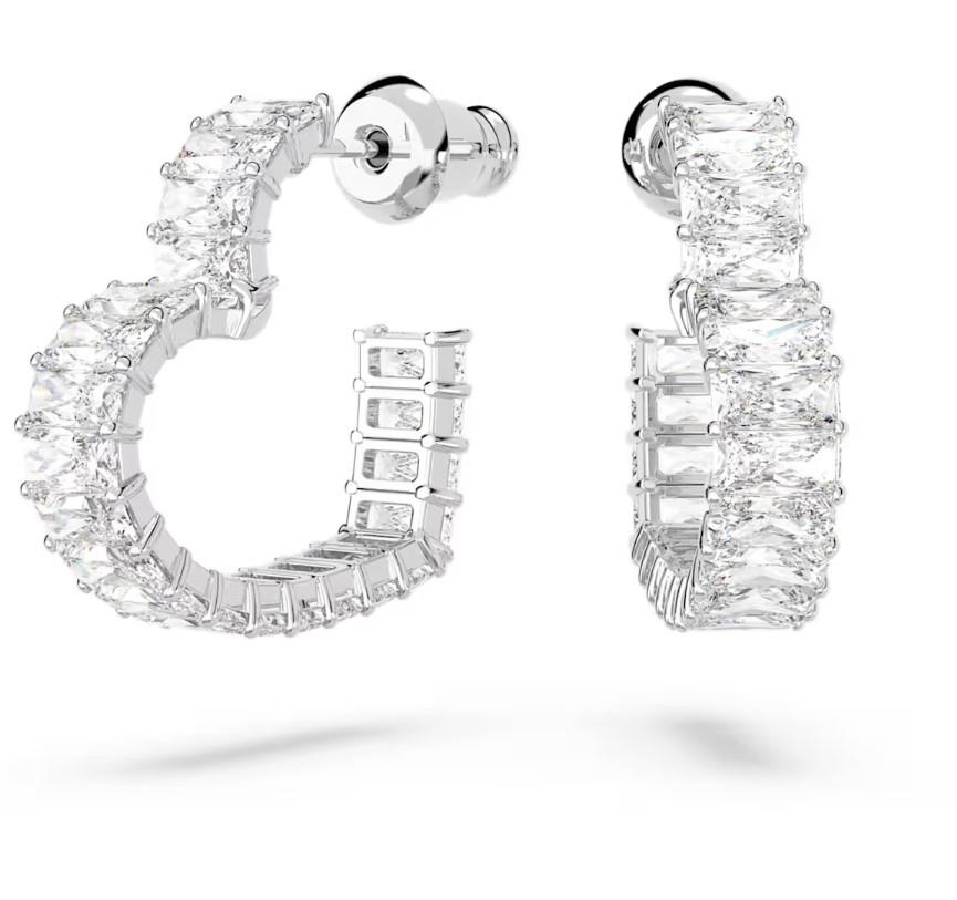 ORECCHINI A CERCHIO MATRIX CUORE - SWAROVSKI