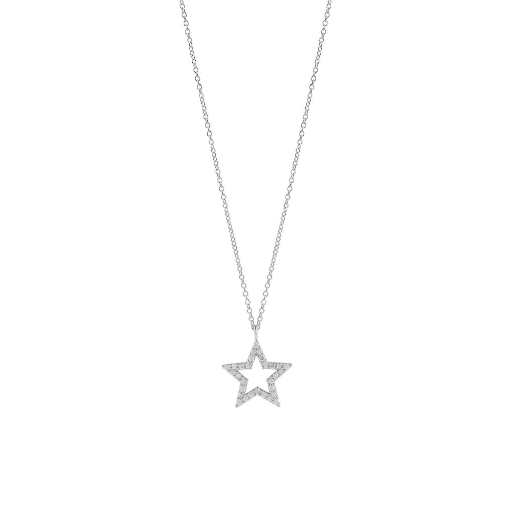 I SEGNI COLLANA IN ORO BIANCO CON DIAMANTI - SALVINI