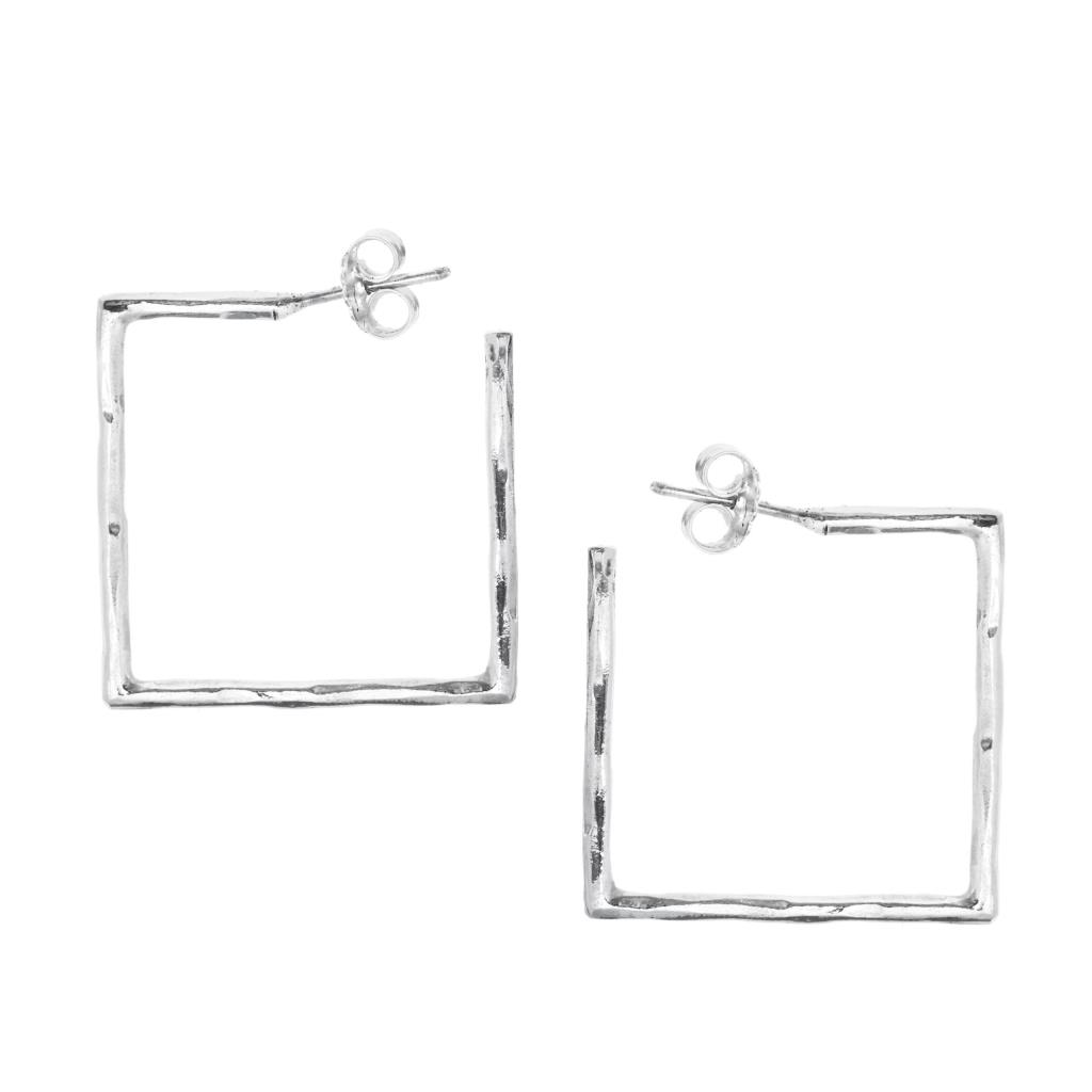 Q BE &ndash; ORECCHINI IN ARGENTO NATURALE - ATHENA 