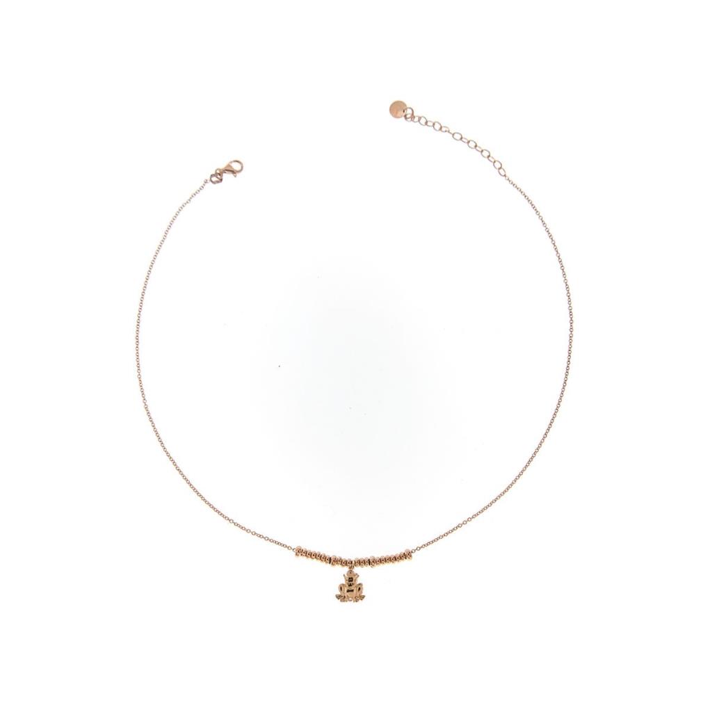 COLLANA RUE DES MILLE ROSATA MICR ANELLI RANOCCHIA - RUE DES MILLE