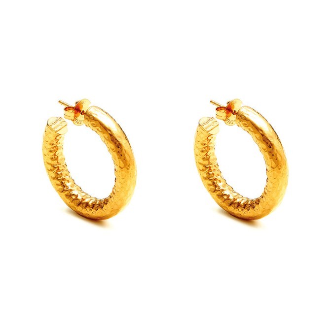 ORECCHINI ROCK PICCOLI DORATI DIAM. MM 34 - GIOVANNI RASPINI