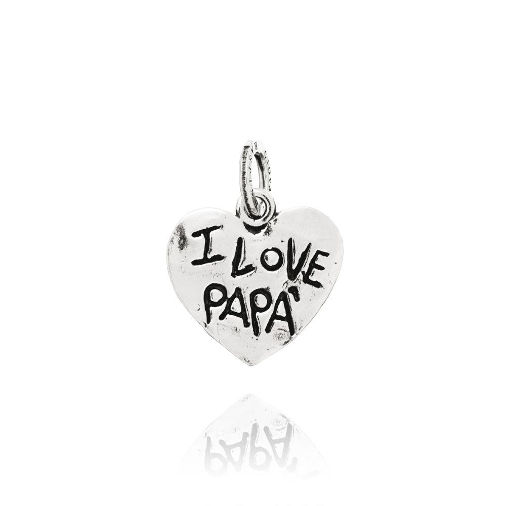 CHARM CUORE "I LOVE PAP&Agrave;" - GIOVANNI RASPINI