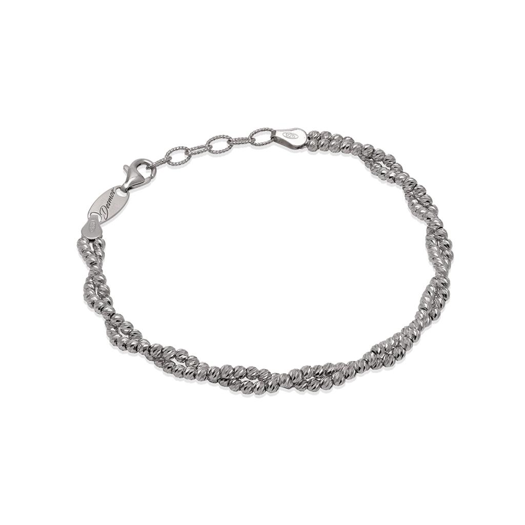 BRACCIALE BOULE INTRECCIATE DESMOS RODIATO  - DESMOS
