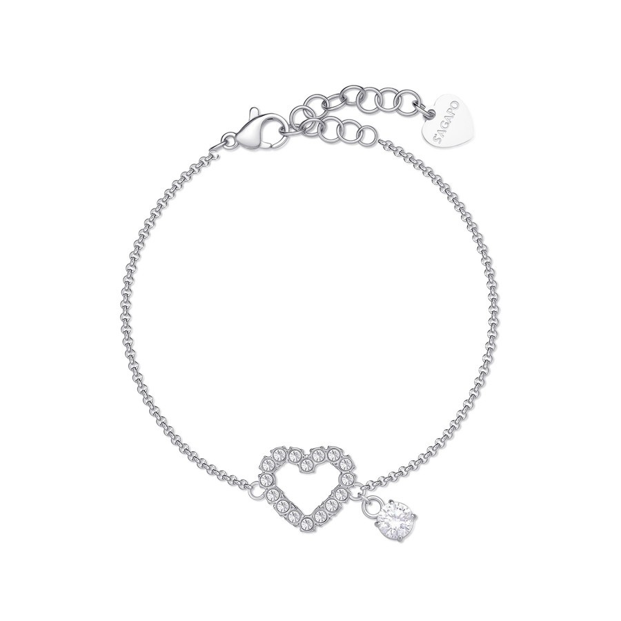 BRACCIALE TWINKLE IN ACCIAIO 316L, CON CENTRALE A - S