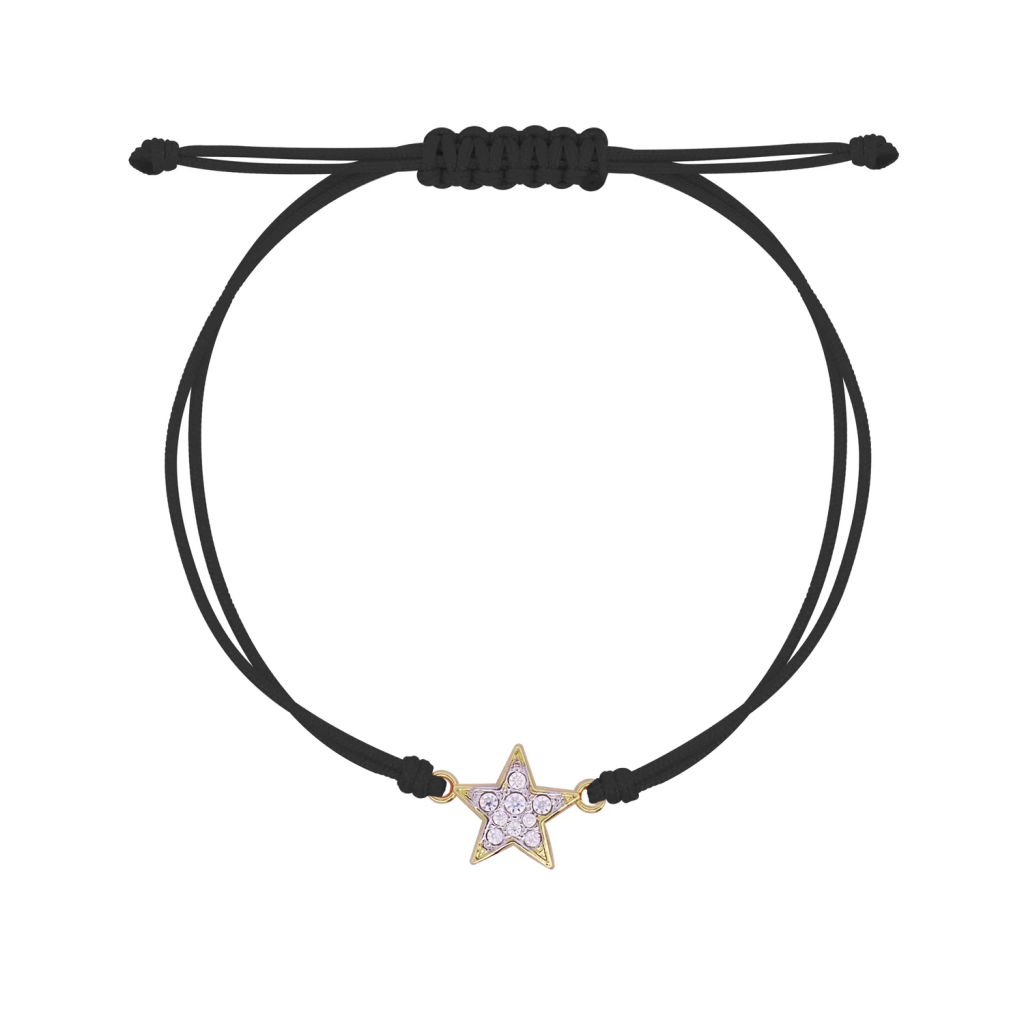 BRACCIALE TESSUTO STELLA SMALL PAV&Egrave; - STARDUST TEN - RUE DES MILLE
