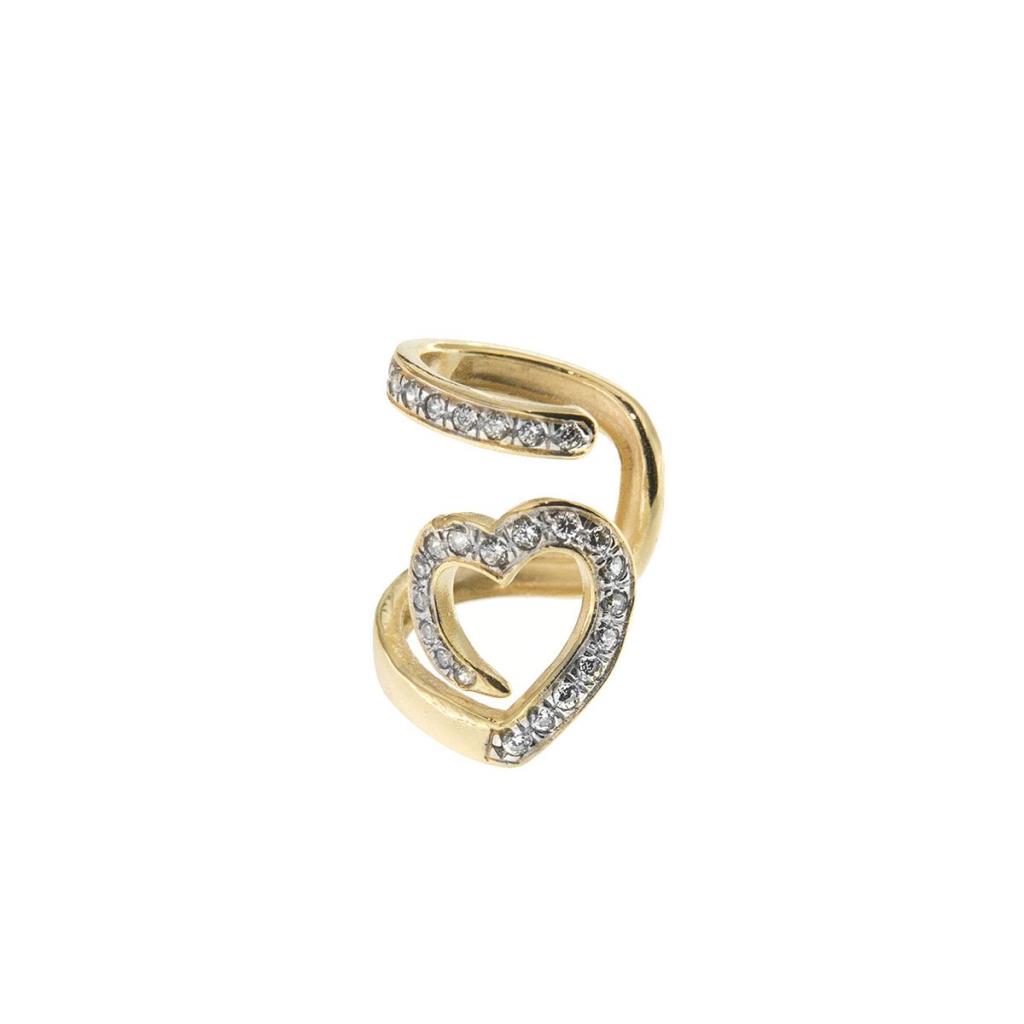EARCUFF CUORE SNAKE - RUE DES MILLE