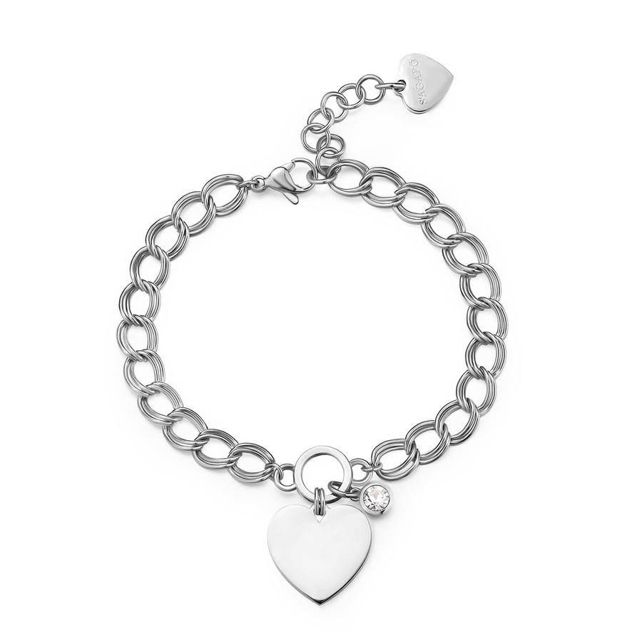BRACCIALE MY LOVE IN ACCIAIO S'AGAPO' - S