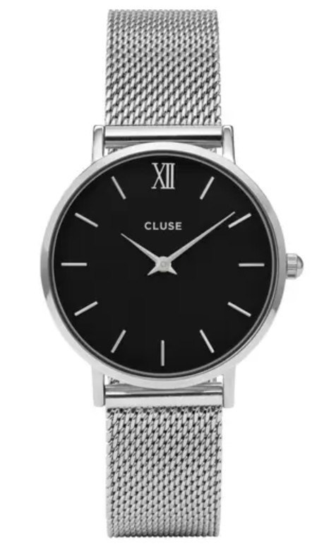 CLUSE MINUIT MESH BLACK, SILVER COLOUR - CLUSE