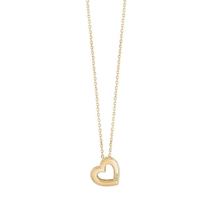 COLLIERINOORO GIALLO E DIAMANTE 9KT-CUORE - BLISS